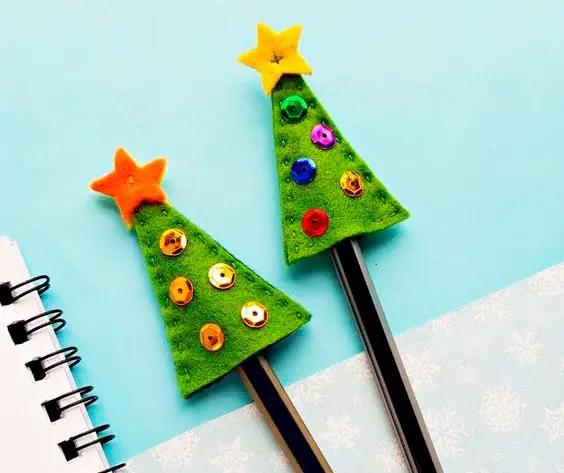 Ponteira para lápis de árvore de Natal