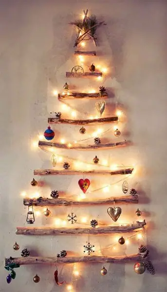 Árvore de Natal na parede