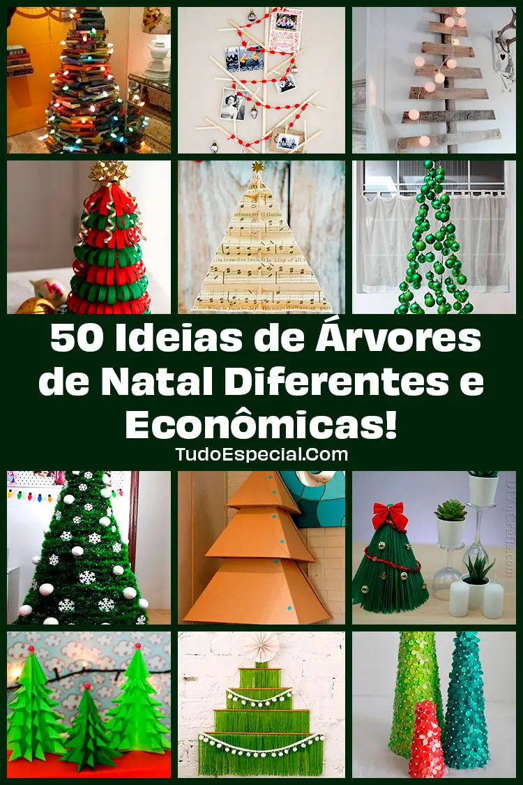 Árvores de Natal Diferentes e Econômicas