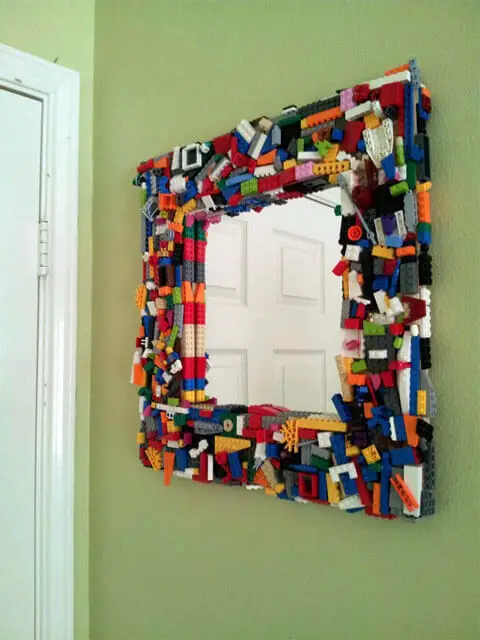 espelho com legos