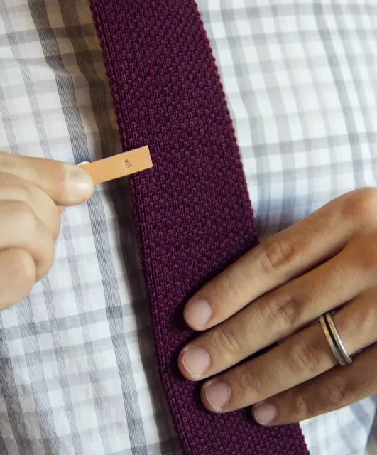 Prendedor de gravata personalizado para o Dia dos Pais