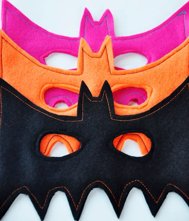 Máscara de morcego para fantasia de Halloween