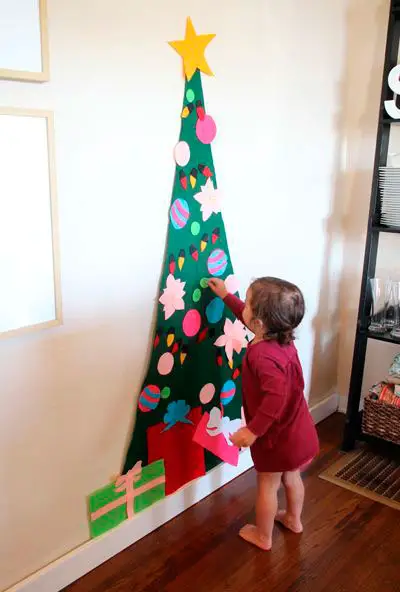Faça uma árvore de Natal em feltro