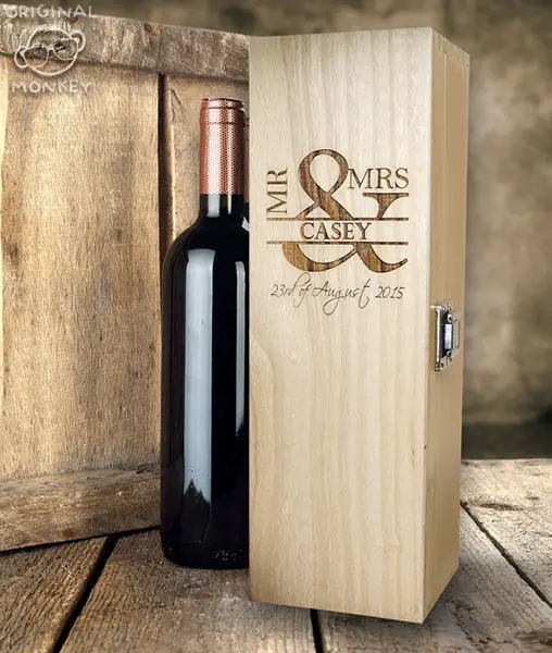 Caixa de vinho personalizada