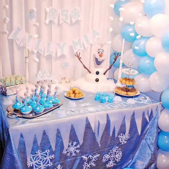 Decoração de Festa Infantil Frozen