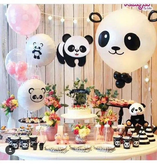 Decoração de Festa Infantil com tema Panda