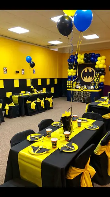 Decoração de Festa Infantil com tema Batman