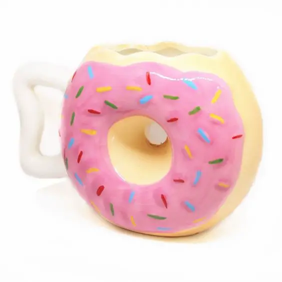 Caneca em formato de donuts
