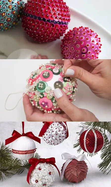 Bola de Natal decorada
