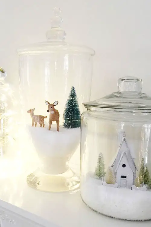 Construa seu próprio globo de neve para decoração de Natal
