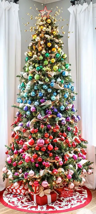 Árvore de Natal com degradê