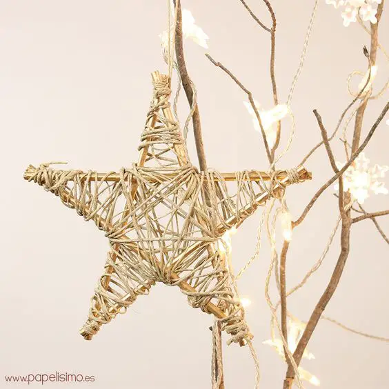 Faça uma estrela de Natal para decorar