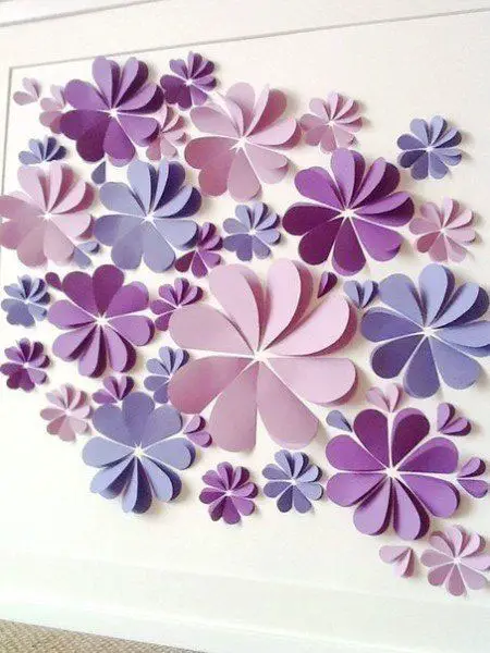 Flores em origami