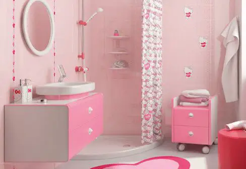 Banheiro infantil da Hello Kitty