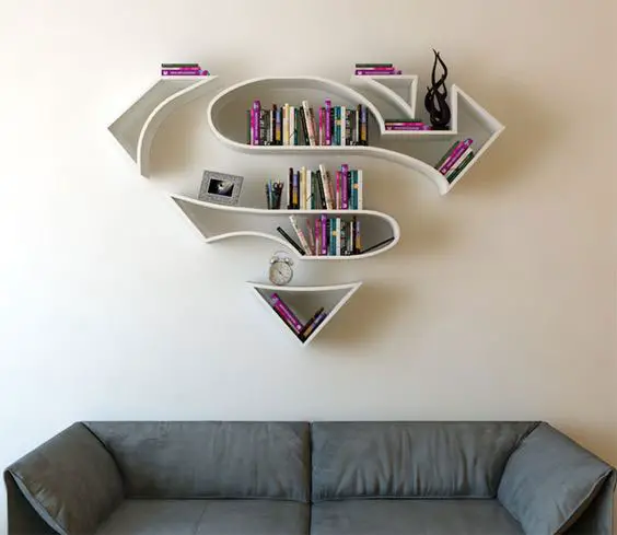 Prateleira para Livros: Super Homem