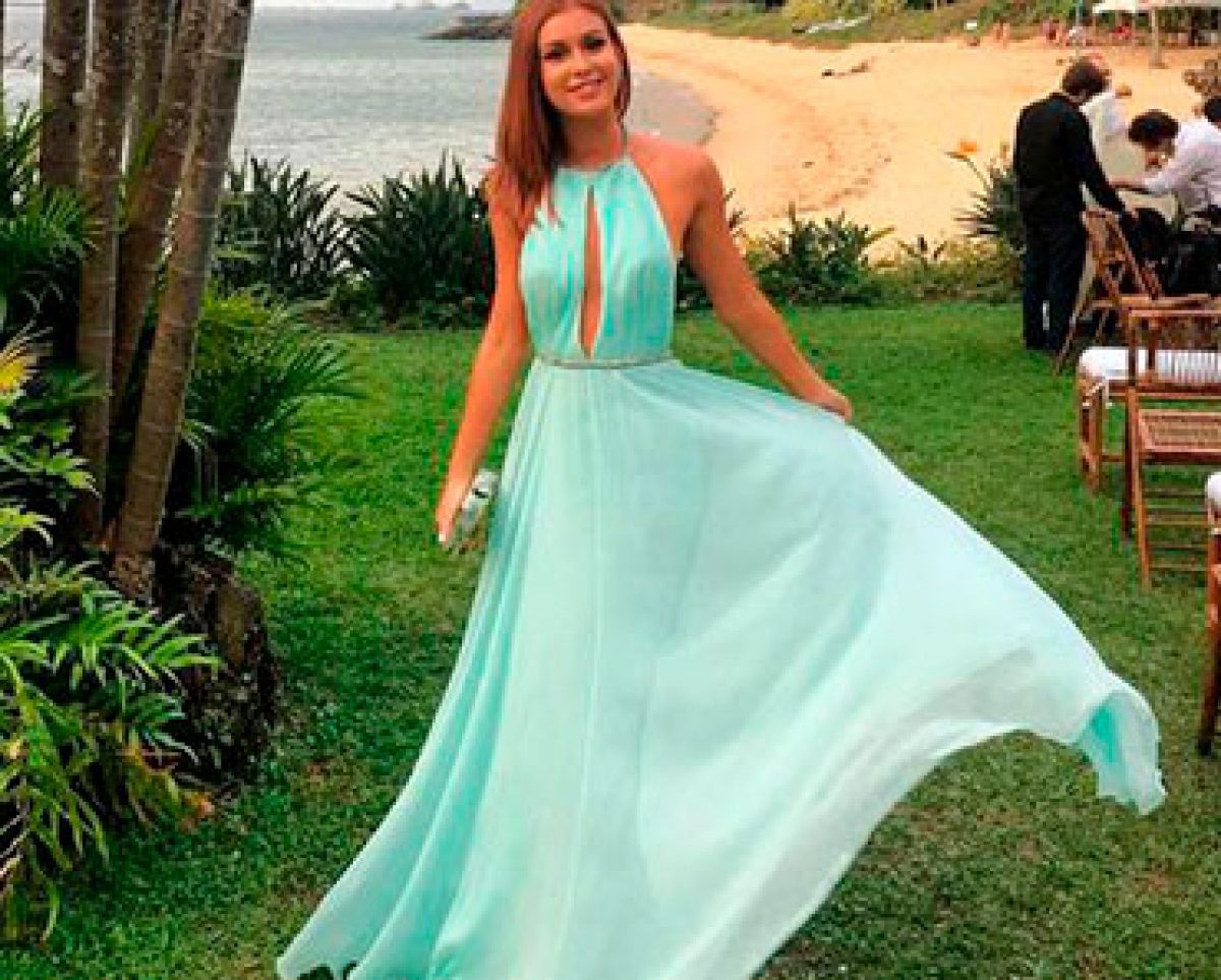 vestido longo moderno para festa