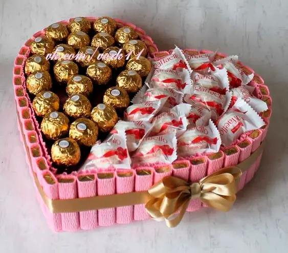 Caixa de chocolates para mãe