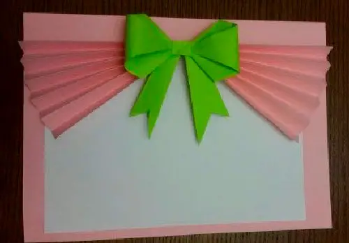 Cartão para o Dia das Mães com dobradura ou origami
