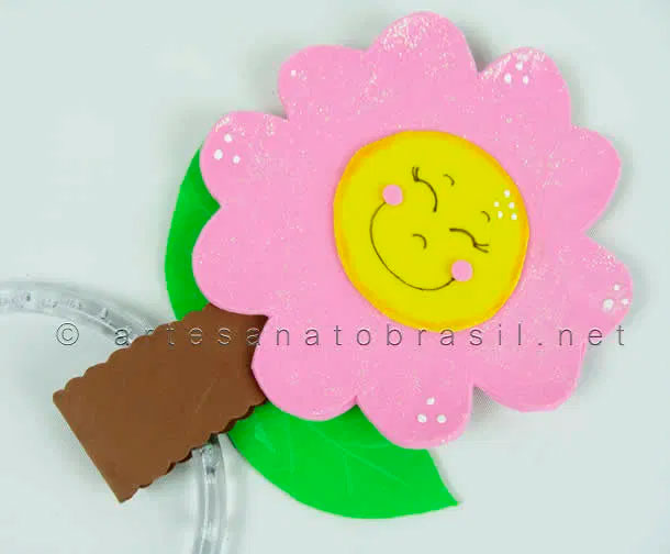 Porta-pano de prato de flor para mãe Porta-pano de prato de flor para mãe