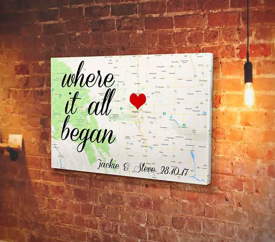 Presente para o Dia dos Namorados: Mapa do amor
