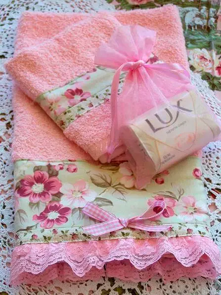 Kit de toalhinha e sabonete para Dia das Mães