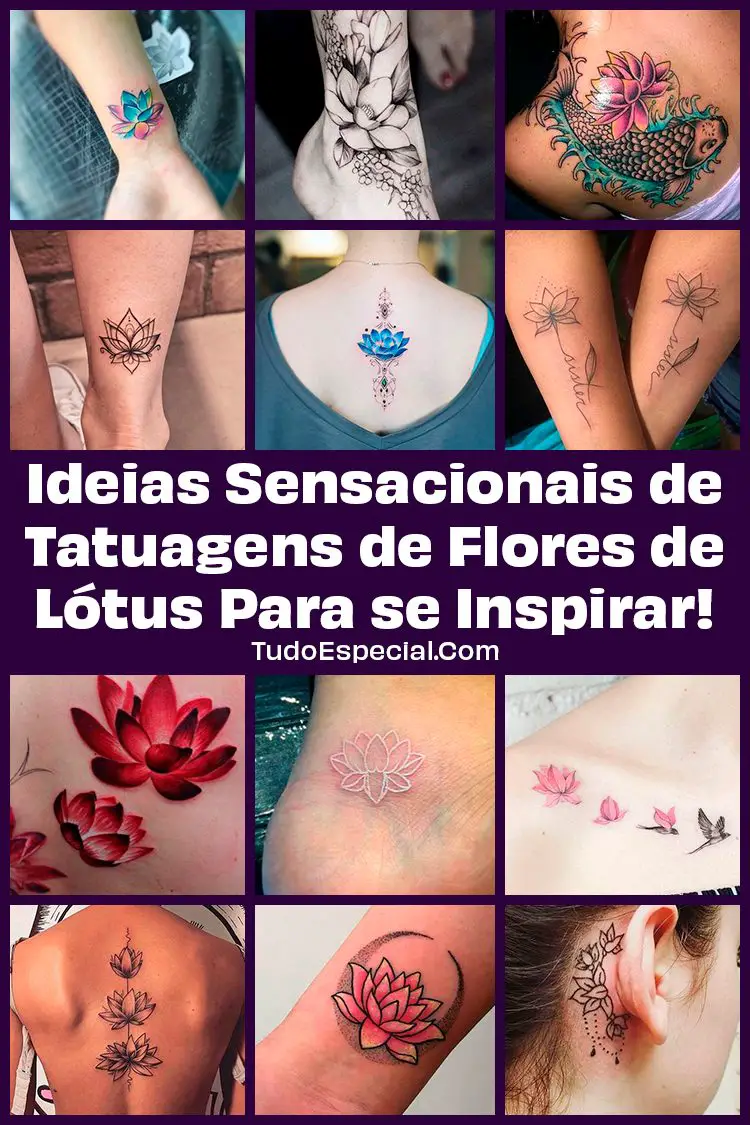 Tatuagens de Flores de Lótus
