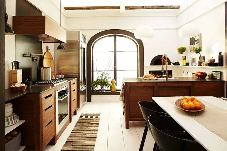 Cozinha com estilo escandinavo moderno