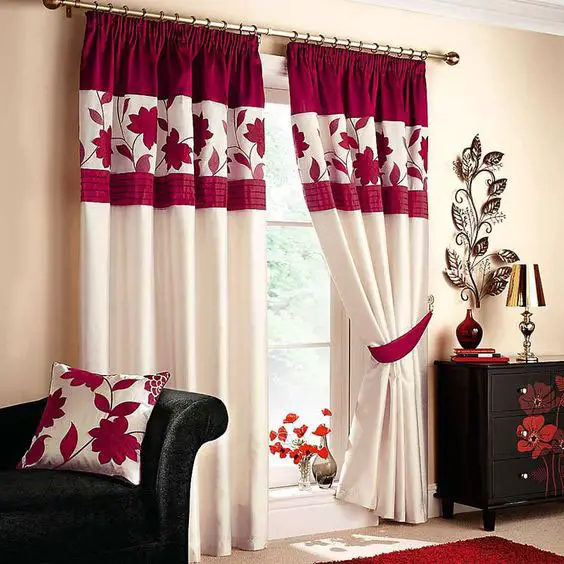 Almofadas para sofá combinando com a cortina
