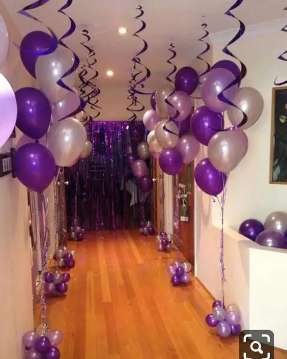 Decore o hall de entrada com balões