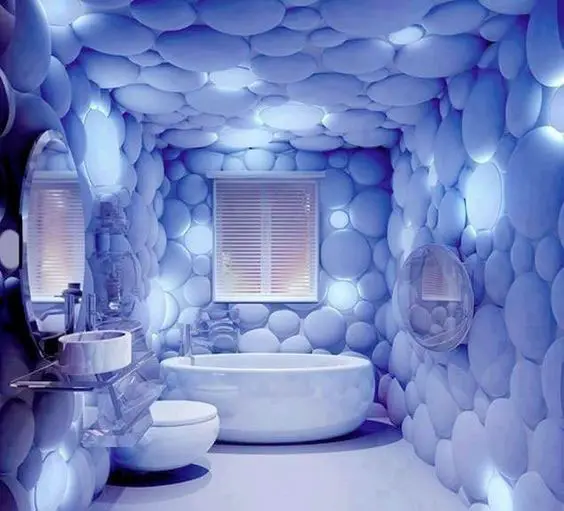 Decoração de banheiro em 3D