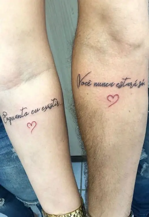 Tatuagens de Casal 60 Ideias para Demonstrar Todo o Seu Amor!