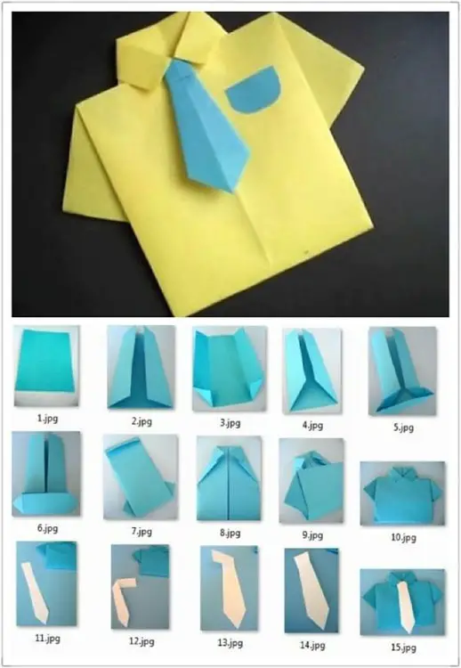 Origamis de camisa