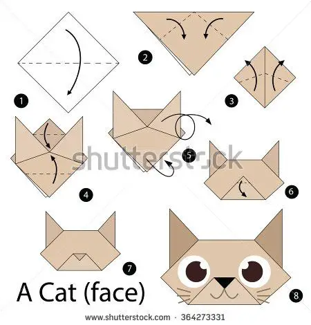 Origami de gato