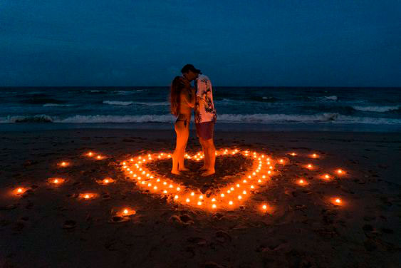 Surpresa de aniversário para marido na praia Surpresa de aniversário para marido na praia