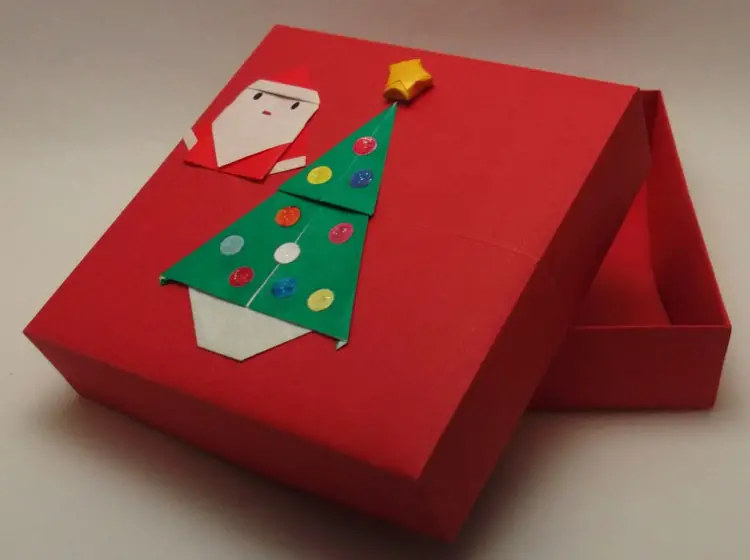 Caixa de Origami Natalina 