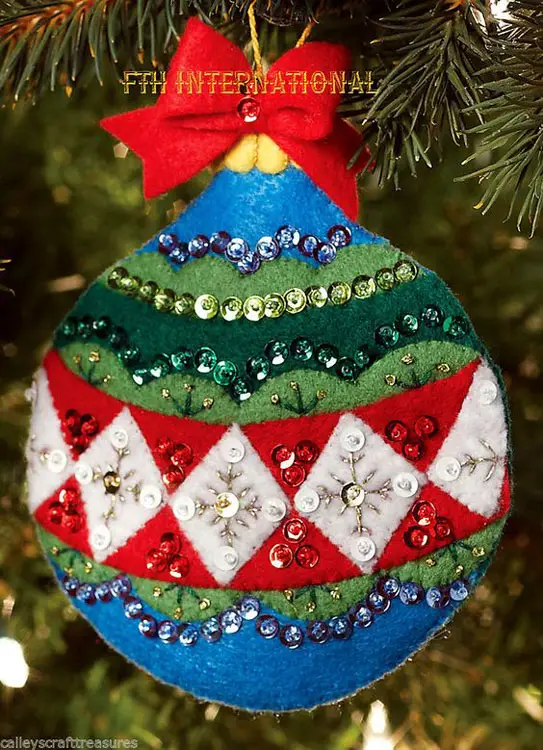 Bola de Natal decorada