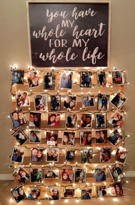 Surpresa de aniversário para marido com decoração com fotos Surpresa de aniversário para marido com decoração com fotos