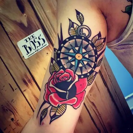 Tatuagem de Rosa no Braço