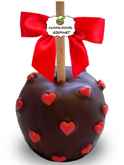 Presente de Páscoa com maça do amor e corações Presente de Páscoa com maça do amor e corações