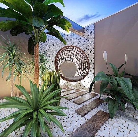 Jardim com pedras Jardim com pedras