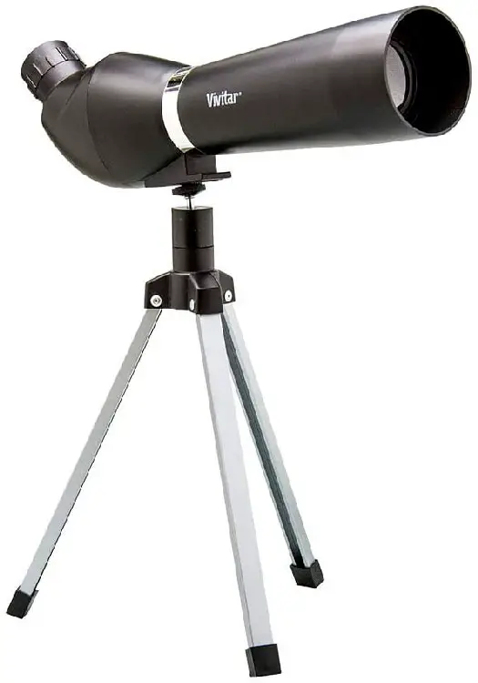 Luneta com lente 50 mm e ampliação de 18-36x Vivitar