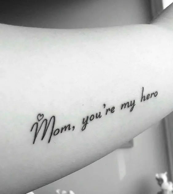 Tatuagem para mãe heroína
