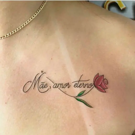 Tatuagem mãe amor eterno