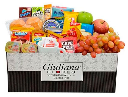 Cesta de café da manhã completa para mãe Cesta de café da manhã completa para mãe