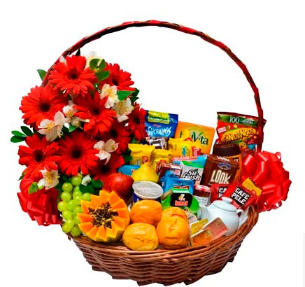 Cestas para o Dia das Mães completa de café da manhã Cestas para o Dia das Mães completa de café da manhã