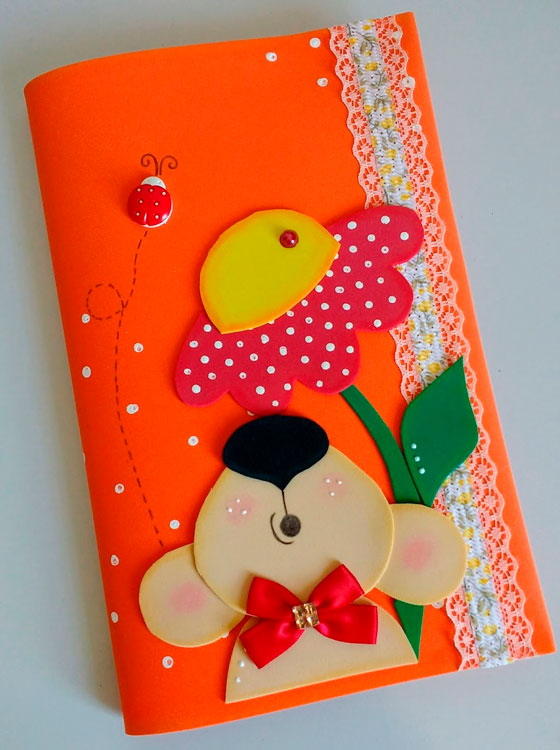 Caderno decorado para o Dia das Mães Caderno decorado para o Dia das Mães