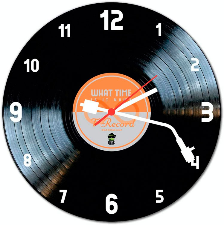 Relógio de parade personalizado de disco de vinil