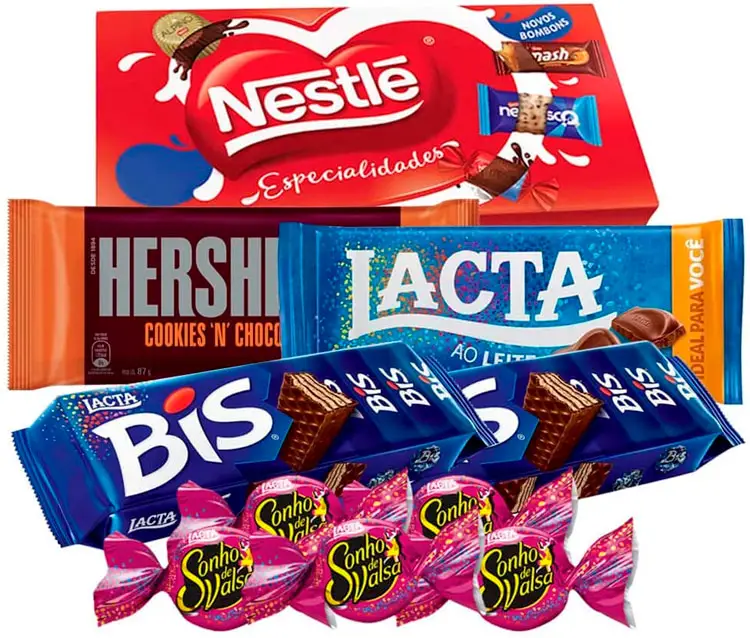 Kit de chocolates para sua amada