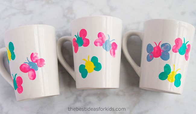 Caneca personalizada com os dedos para mãe Caneca personalizada com os dedos para mãe