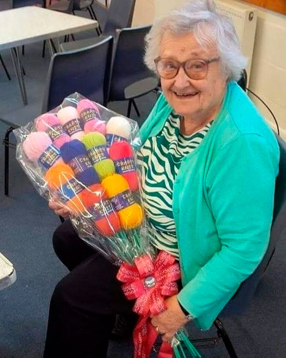 Buquê de linhas para mãe que adora tricotar Buquê de linhas para mãe que adora tricotar